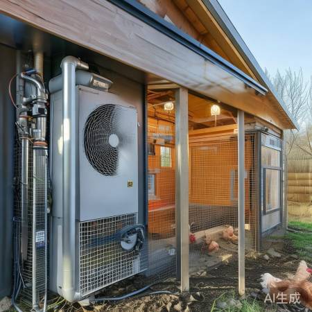 鸡场空气能改造,节能暖男供暖
