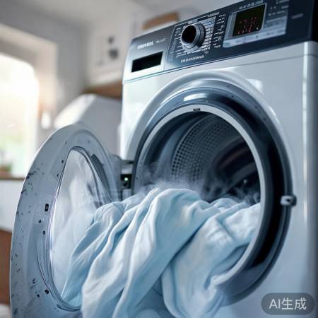 洗衣机空转除皱法