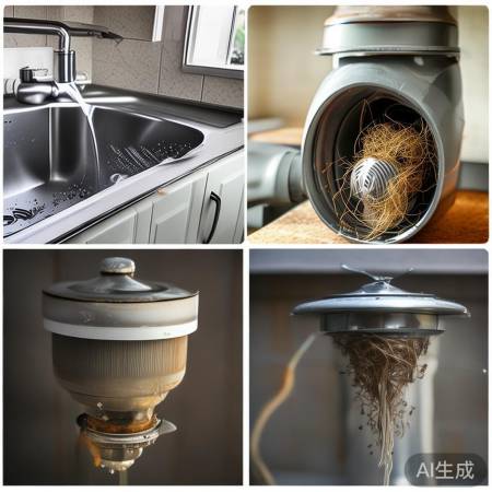 进水管堵塞，滤网堵塞导致E01