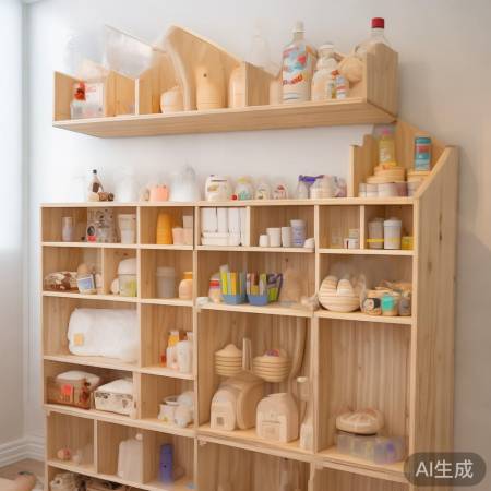 多功能置物架，整齐收纳空间大