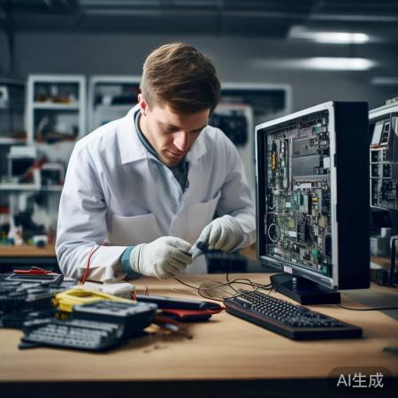 显示器不亮,尝试排查故障