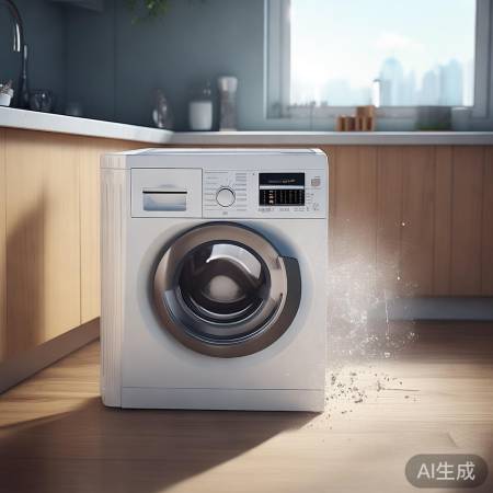 洗衣机放置不稳，晃动声消失