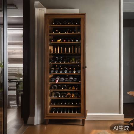 “温馨玄关红酒柜,提升家居品味