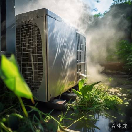 空调外机散热不良,吹热风