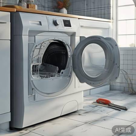 洗衣机不排水，检查排水泵