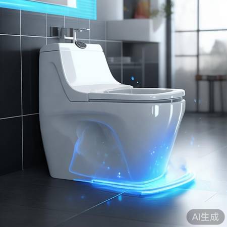 “智能马桶自动除臭,卫生间清新