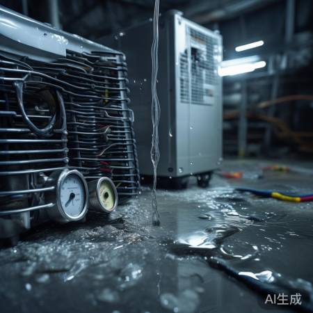 空调制冷剂泄漏，压力异常