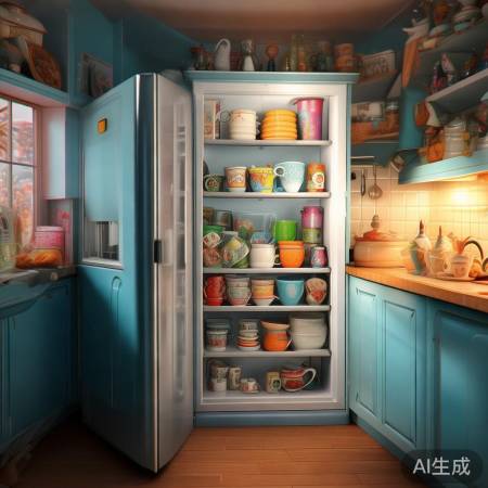 冰箱变温馨角落