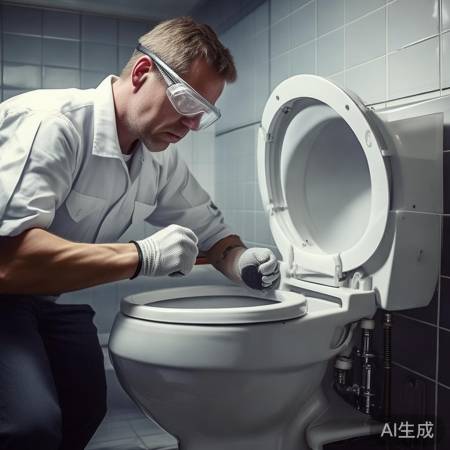 维修马桶，注意安全轻放