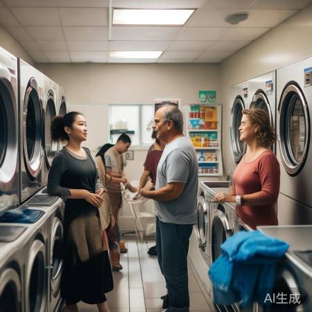 共享洗衣机费用亲民，操作简便