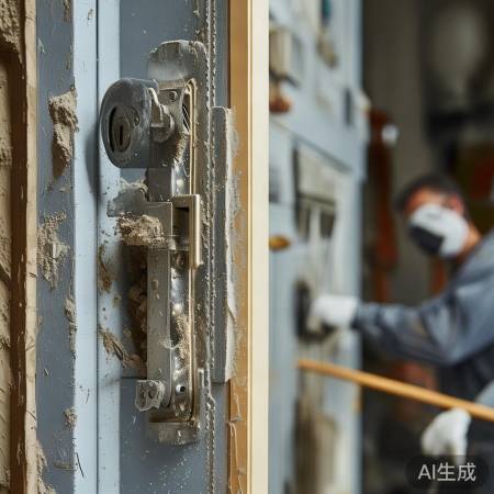 清理门洞，无障碍安装