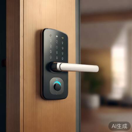 智能锁包装简约，安全体验升级