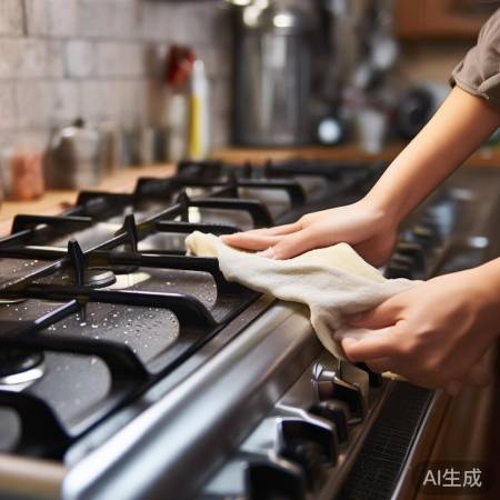 热灶台擦油渍易