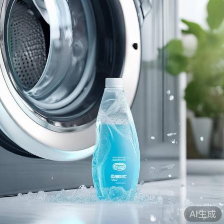“神奇清洗剂，洗衣机焕新”