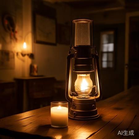 紧急照明备蜡烛煤油灯