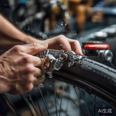 观察气泡,放气至无,拧紧阀口。