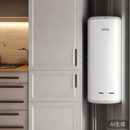 壁挂炉安装:角落橱柜后