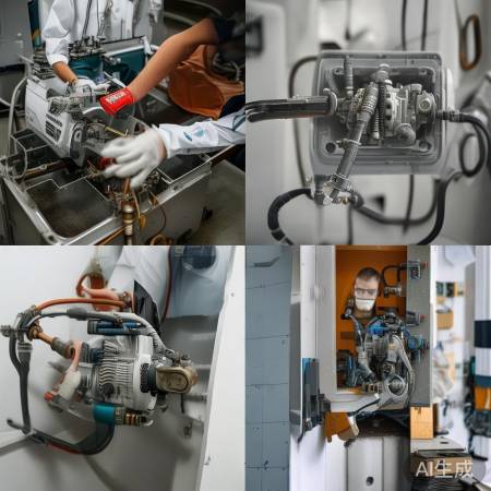 装水泵，检查无泄漏