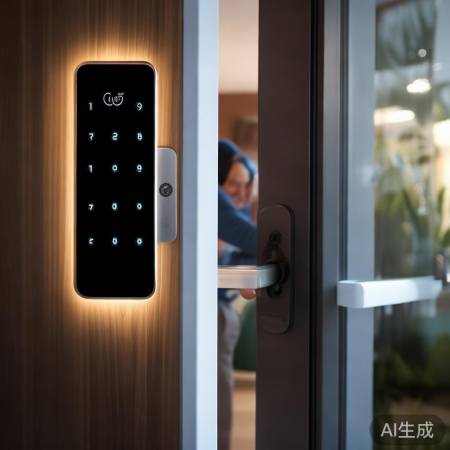 “智能锁，告别钥匙烦恼”
