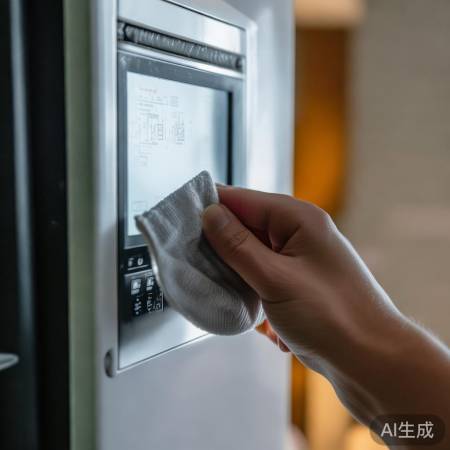 检查显示屏,擦拭解决问题