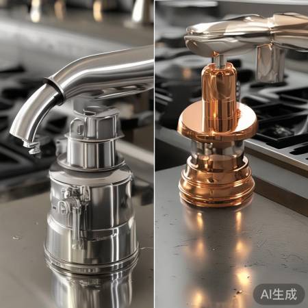燃气灶电磁阀:不锈钢耐用,铜实