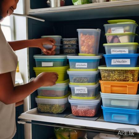 冰箱巧用塑料盒