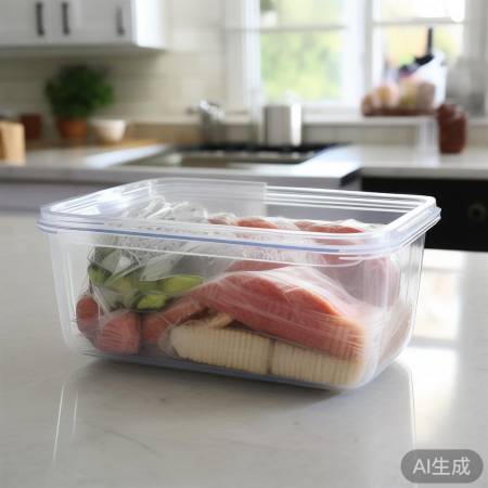 食物与容器保持距离
