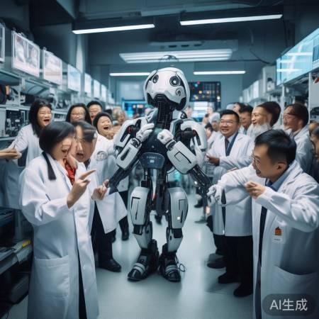 机器人捂脸狂奔走红，科技实力雄