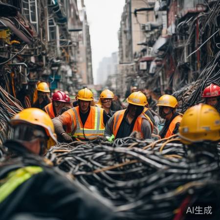 救援队排查喊话，守护家园精神赞