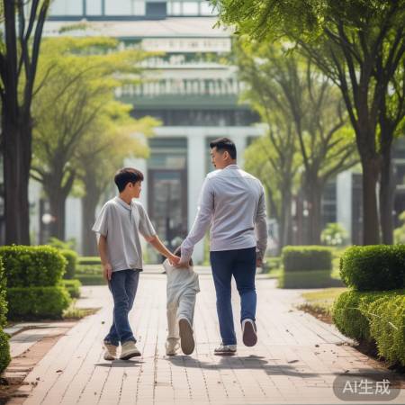 父爱陪伴入学记