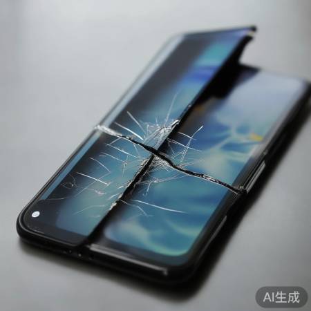 iPhone Duo折叠屏开裂