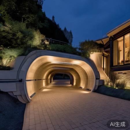 豪宅地库隧道出入口设计