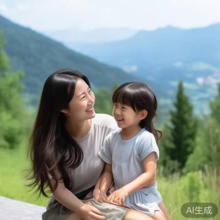 闫妮父女大孤山甜蜜时光
